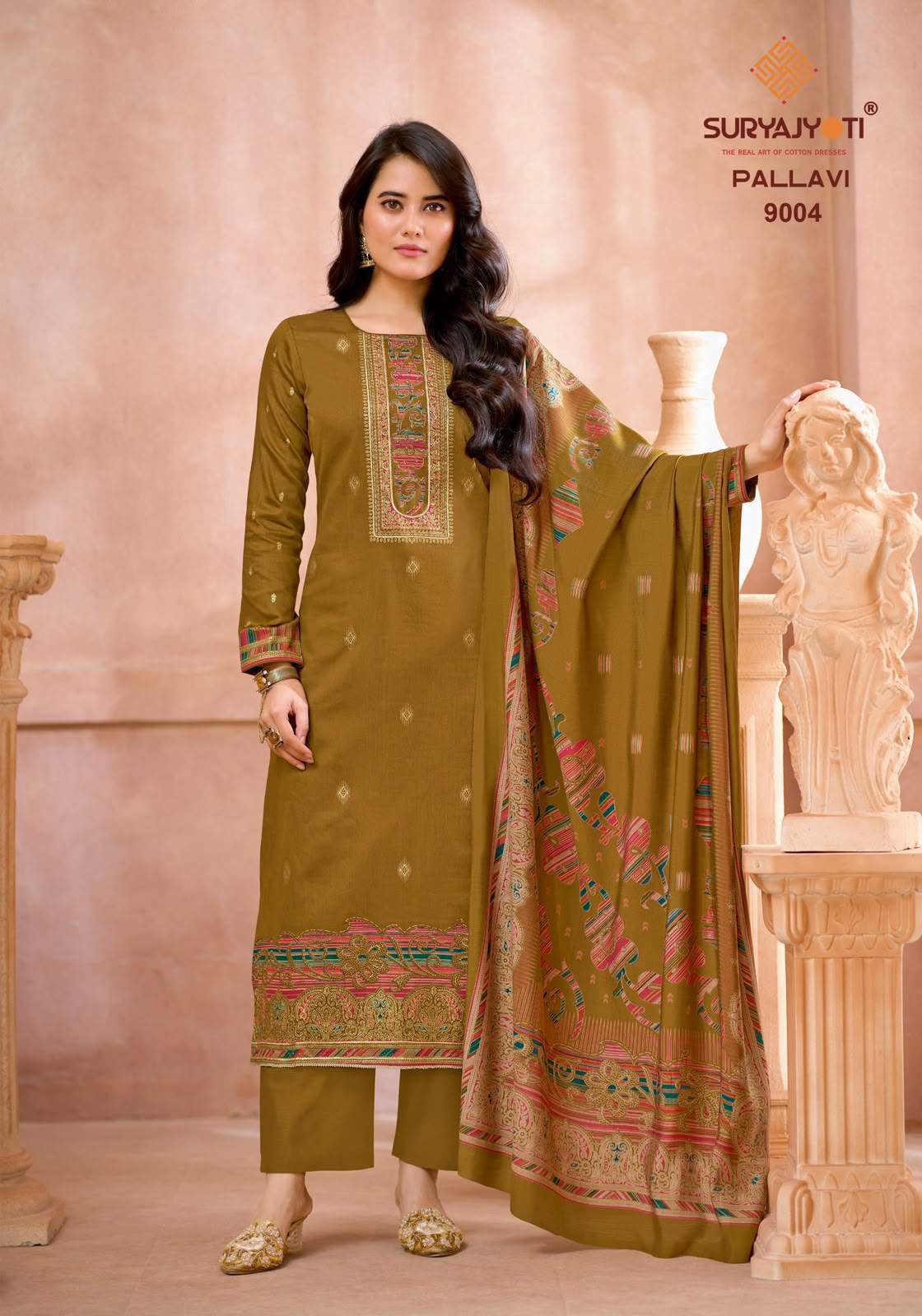 Suryajyoti Pallavi Vol 9 Jaam Satin Dress Material
