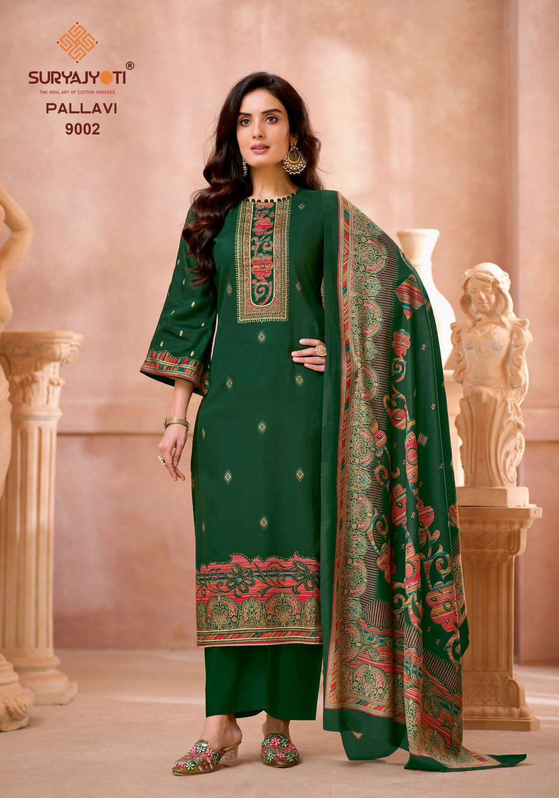 Suryajyoti Pallavi Vol 9 Jaam Satin Dress Material
