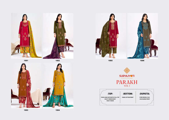 Suryajyoti Parakh Vol 1 Jam Satin Salwar Suit