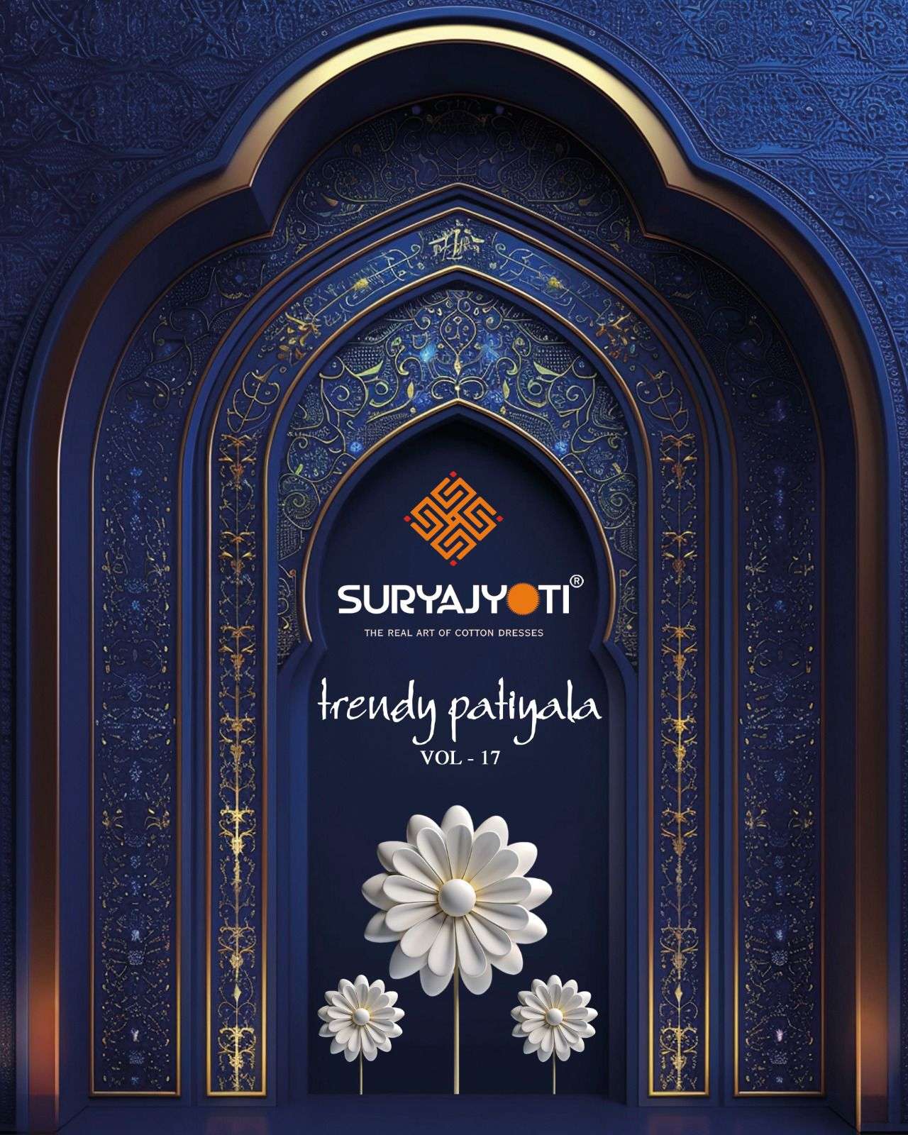 Suryajyoti Trendy Patiyala Vol 17 Pure Cotton Dress Material