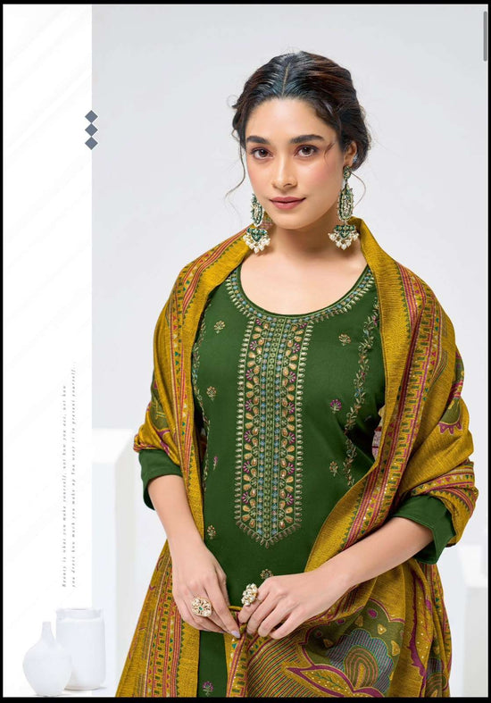 Suryajyoti Pinaka Vol 1 Heavy Zam Satin Embroidered Suit Catalog