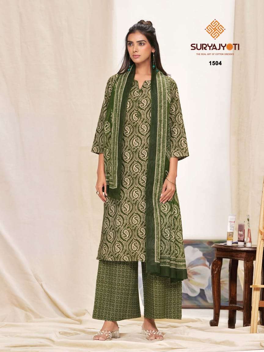 Suryajyoti Preyasi Vol 15 Pure Cotton Dress Material