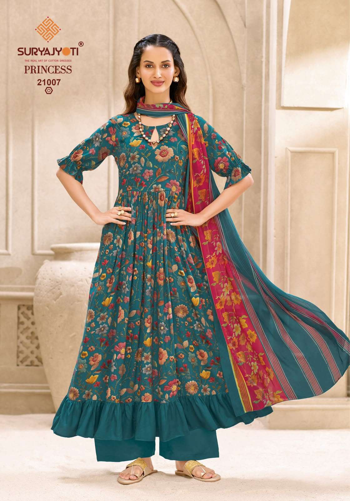 Suryajyoti Princess Vol 21 Heavy Rayon Dress Material - Amrah Wholesale