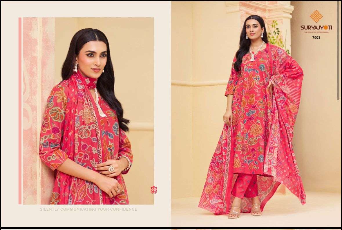 Suryajyoti Rashi Vol 7 Cotton Anarkali Style Salwar Suit Set - Amrah Wholesale