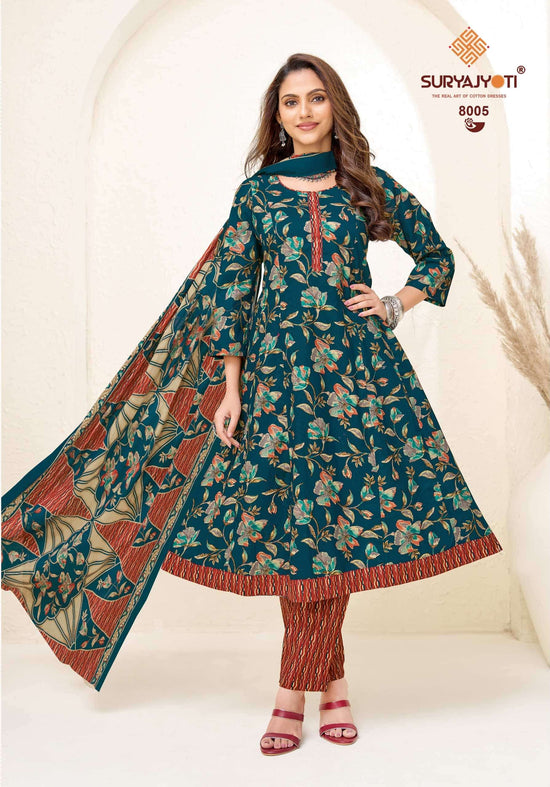 Suryajyoti Rashi Vol 8 Ready Made Cotton Anarkali Suit Set