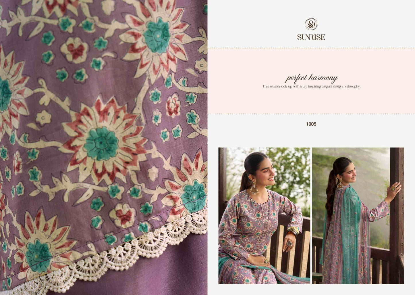 Suryajyoti Sajni Lawn Cotton Embroidered Dress Material