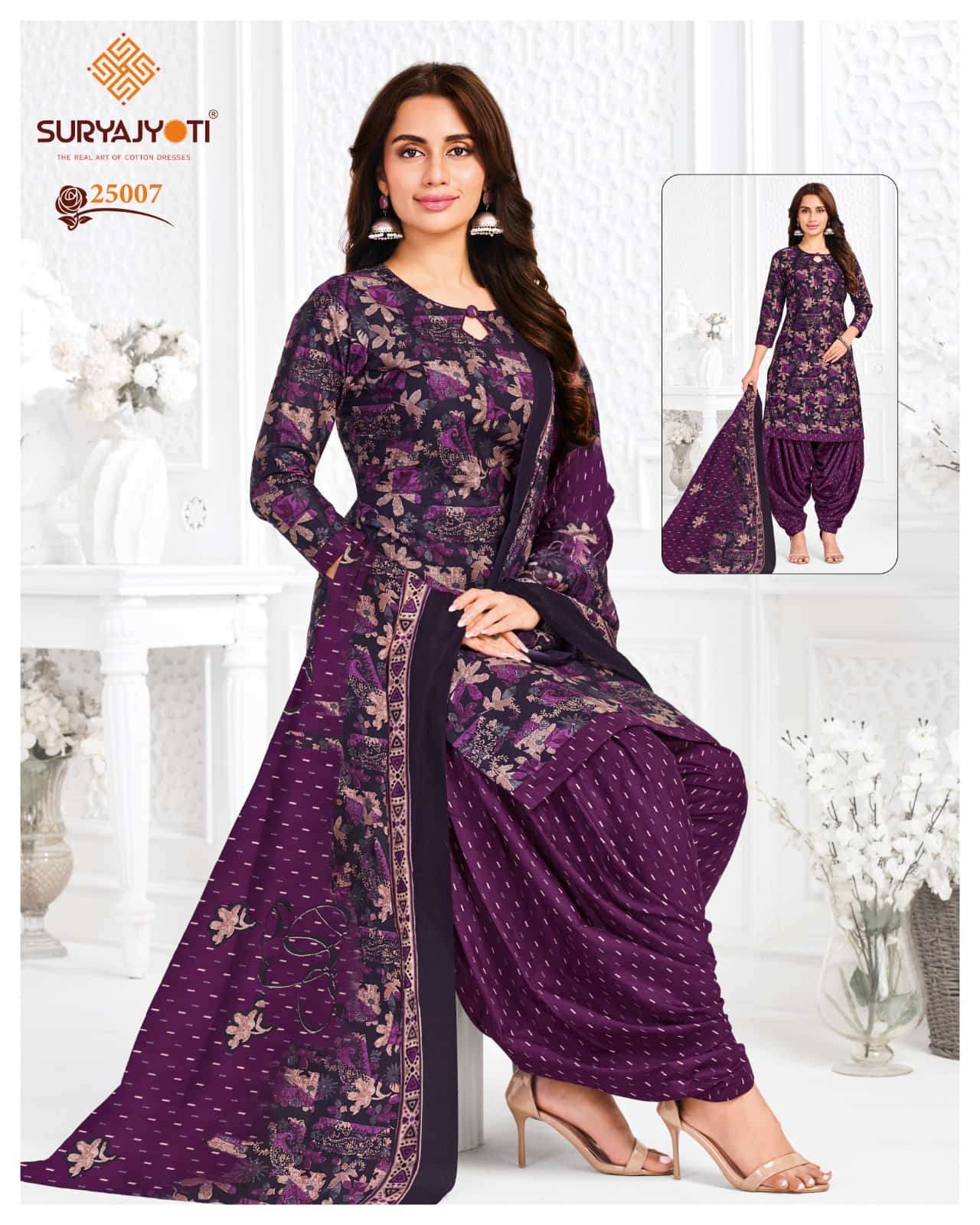 Suryajyoti Sui Dhaga Vol 25 Cotton Kurti Pant Dupatta Set