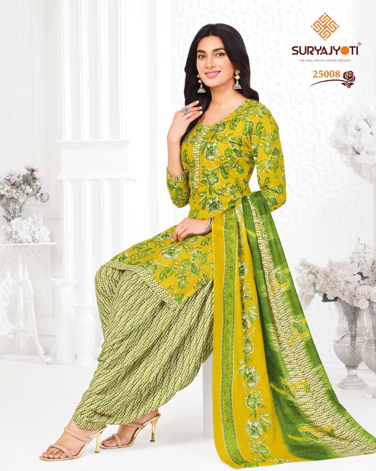 Suryajyoti Sui Dhaga Vol 25 Cotton Kurti Pant Dupatta Set