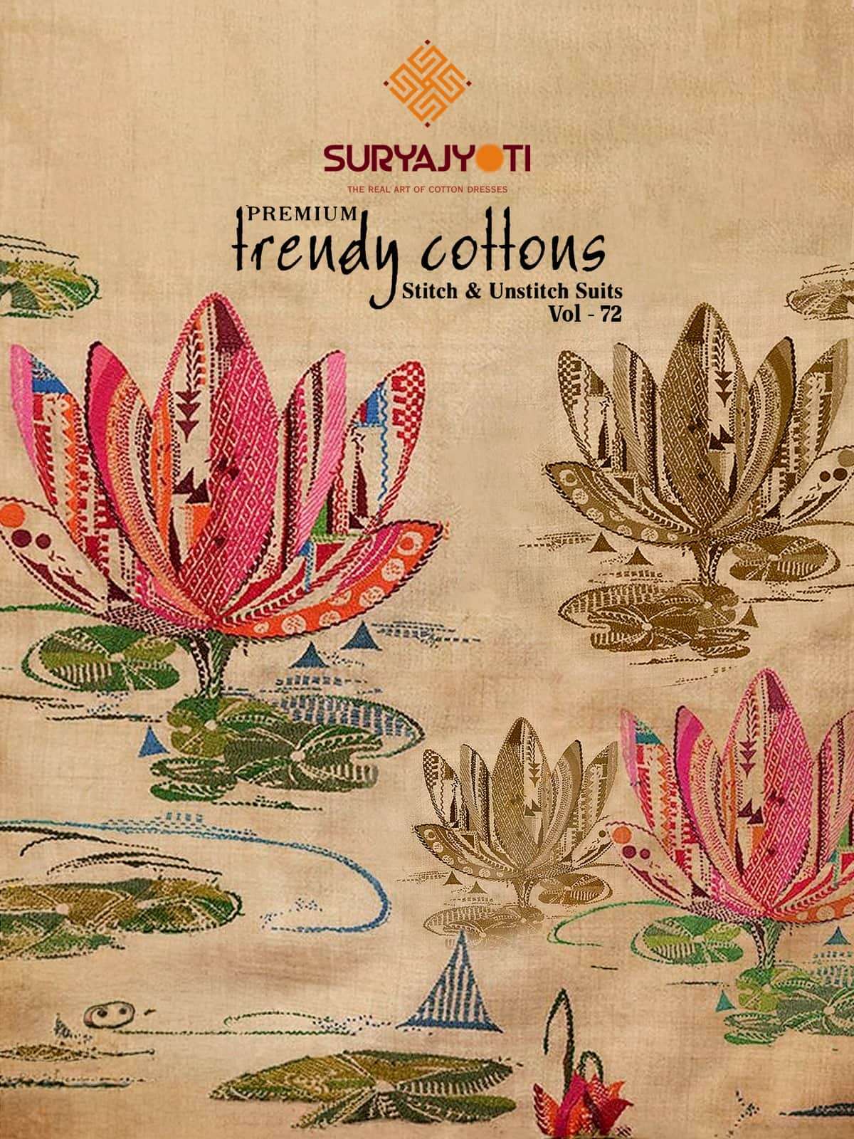 Suryajyoti Trendy Cotton Vol 72 Heavy Cotton Printed Dress Material