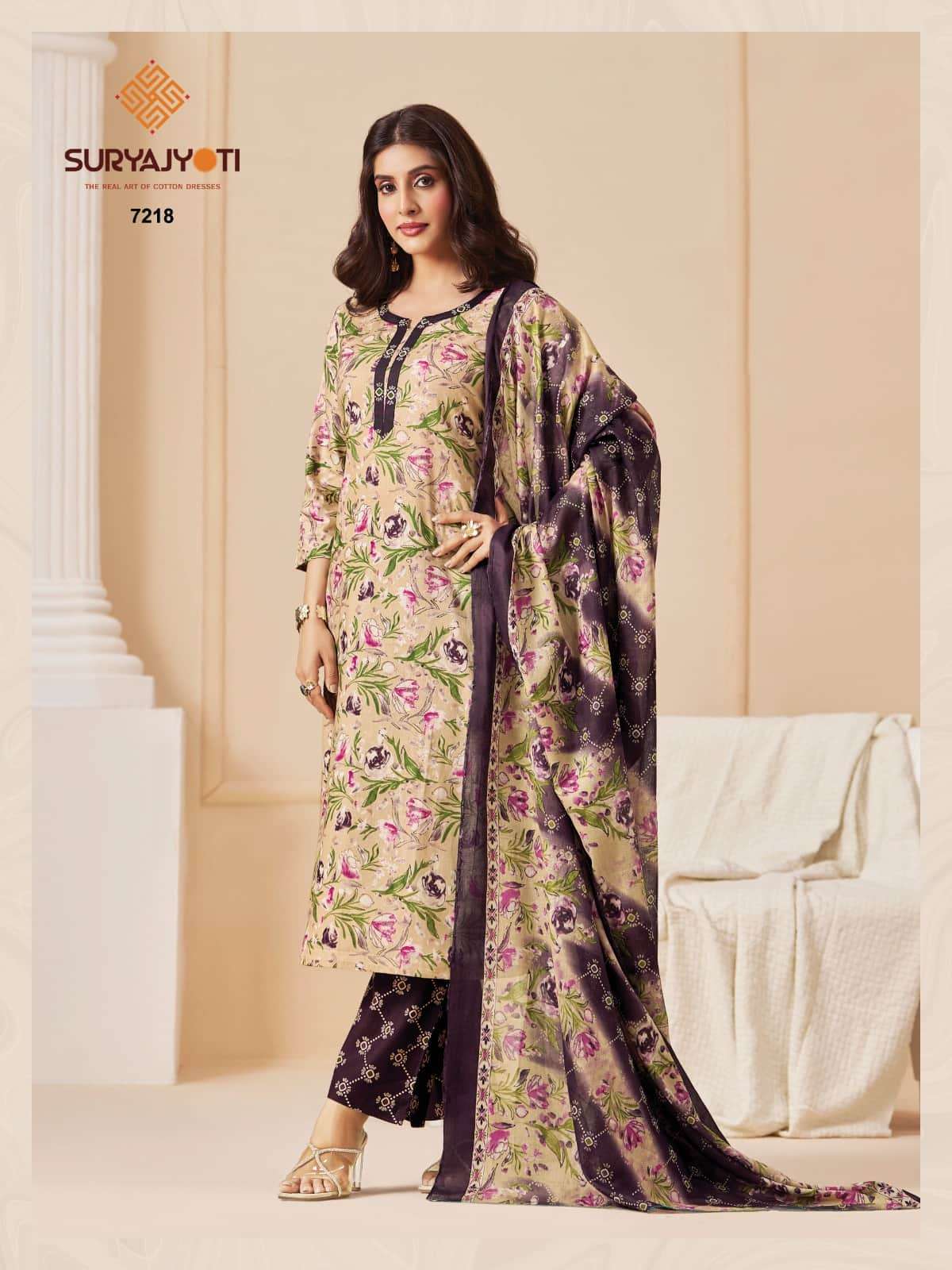Suryajyoti Trendy Cotton Vol 72 Heavy Cotton Printed Dress Material