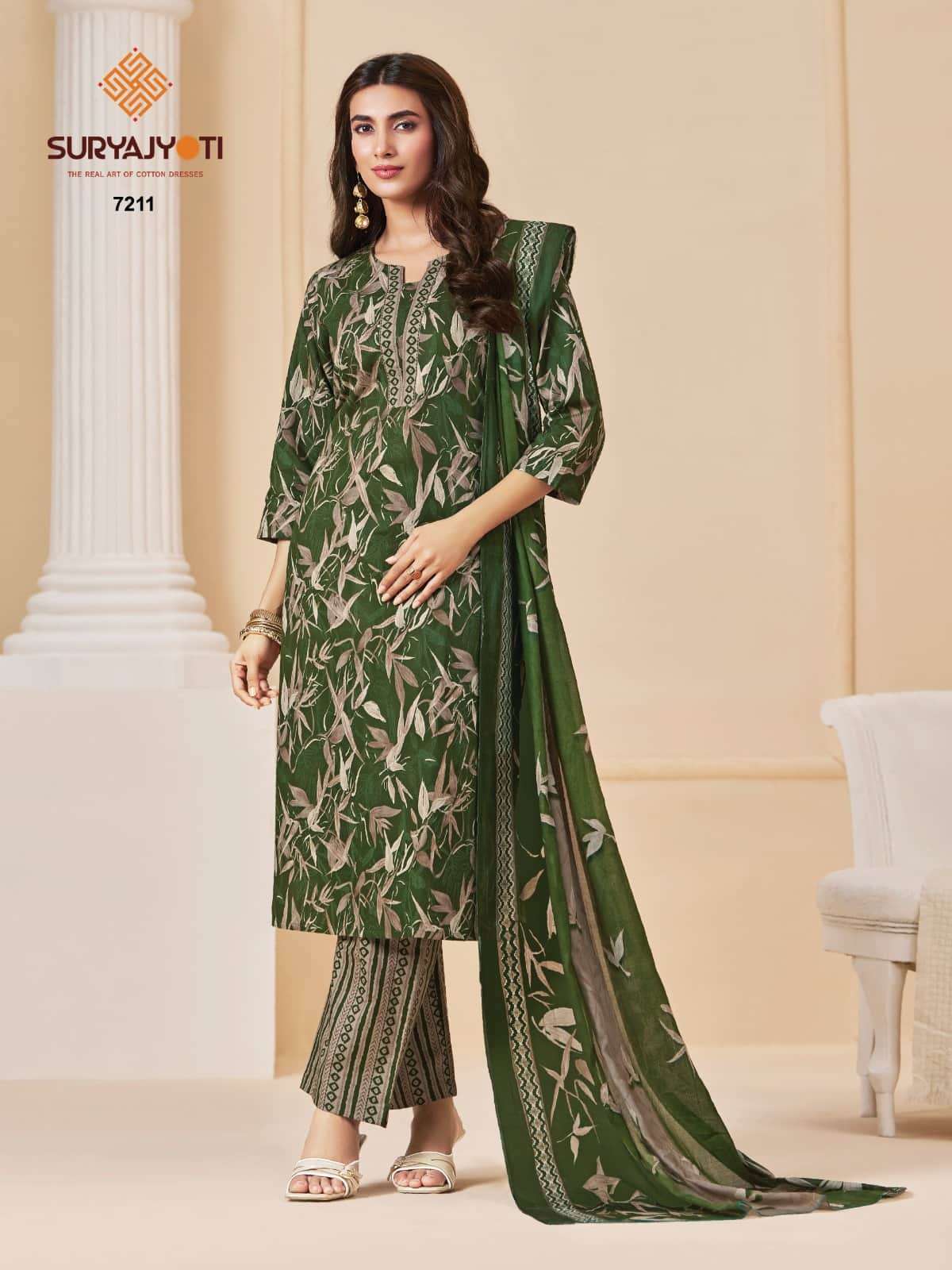 Suryajyoti Trendy Cotton Vol 72 Heavy Cotton Printed Dress Material