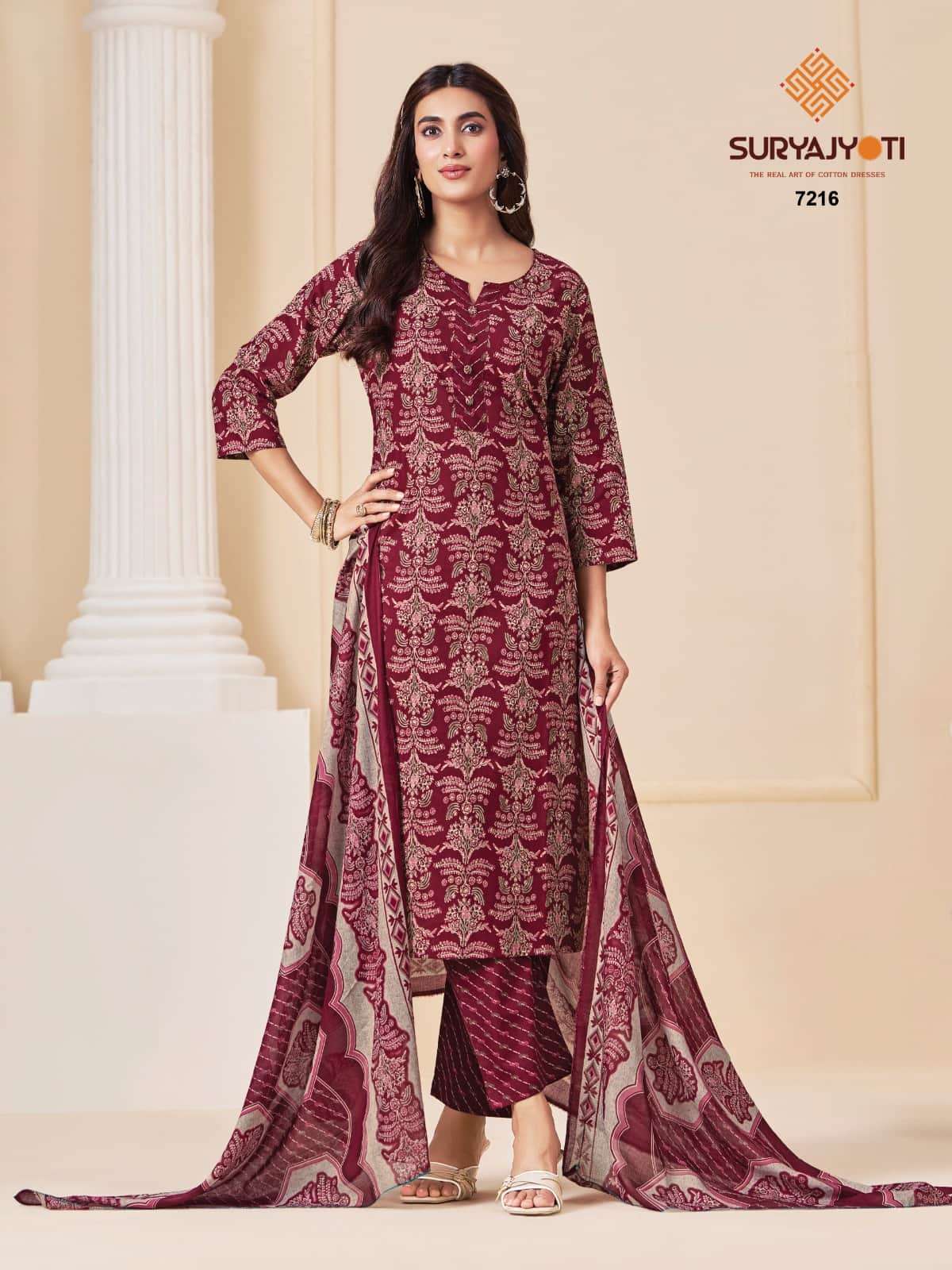 Suryajyoti Trendy Cotton Vol 72 Heavy Cotton Printed Dress Material