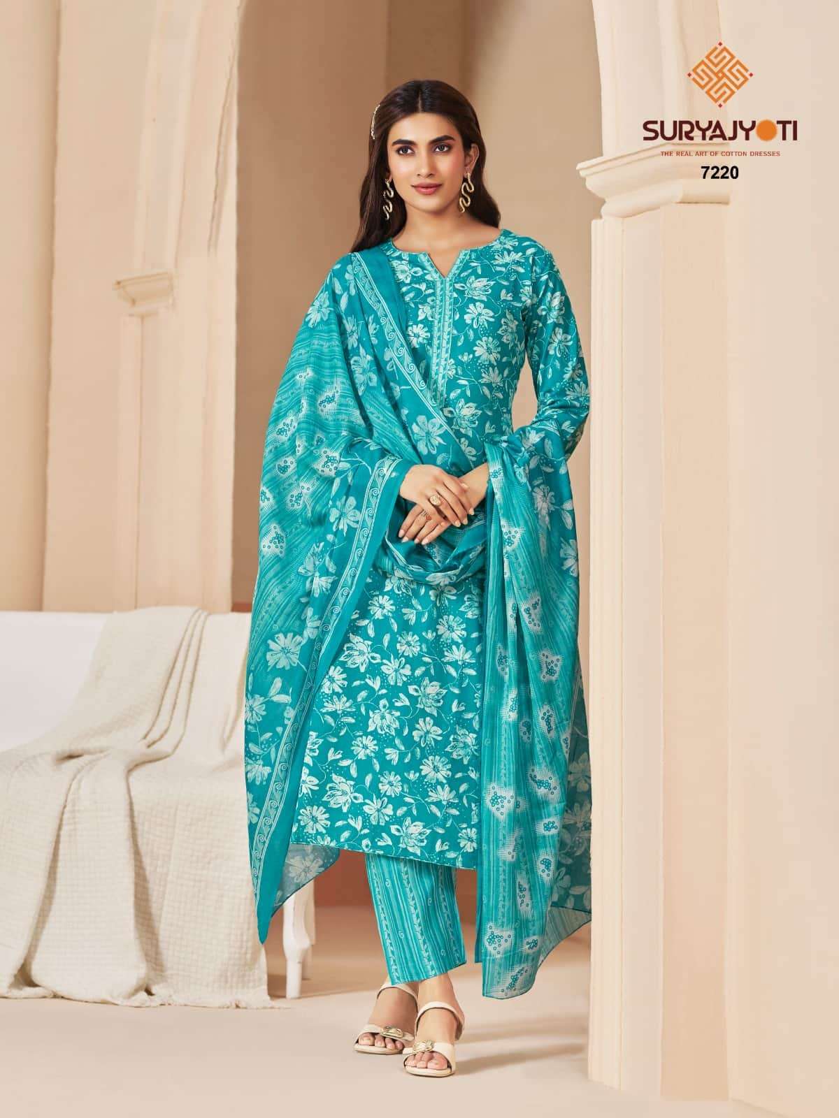 Suryajyoti Trendy Cotton Vol 72 Heavy Cotton Printed Dress Material