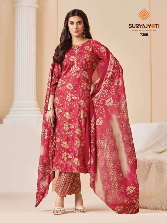 Suryajyoti Trendy Cotton Vol 72 Heavy Cotton Printed Dress Material