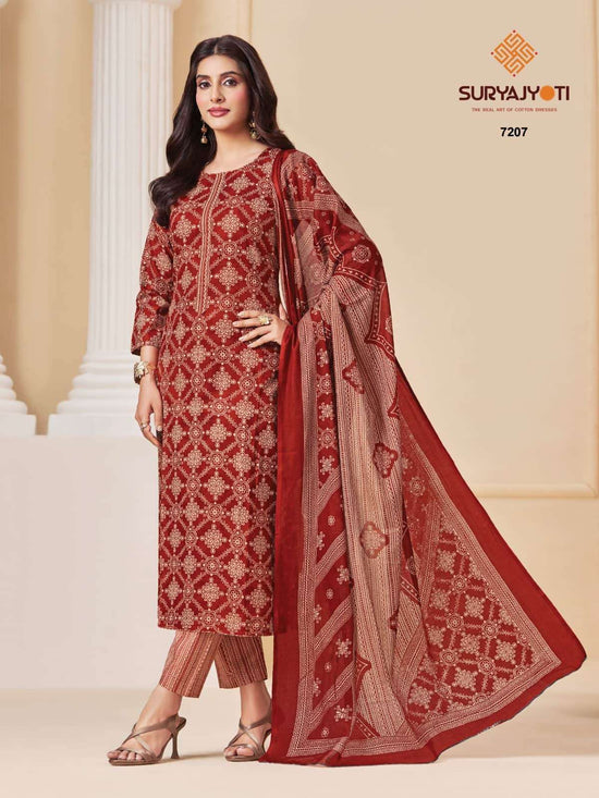 Suryajyoti Trendy Cotton Vol 72 Heavy Cotton Printed Dress Material