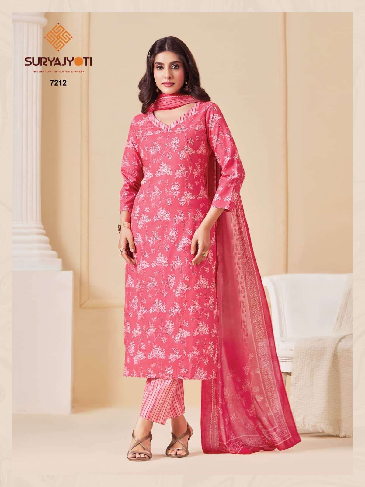 Suryajyoti Trendy Cotton Vol 72 Heavy Cotton Printed Dress Material