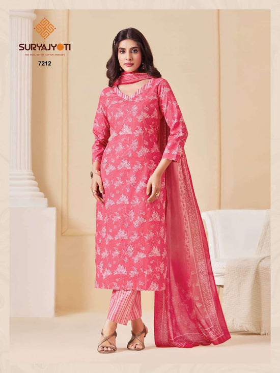 Suryajyoti Trendy Cotton Vol 72 Heavy Cotton Printed Dress Material