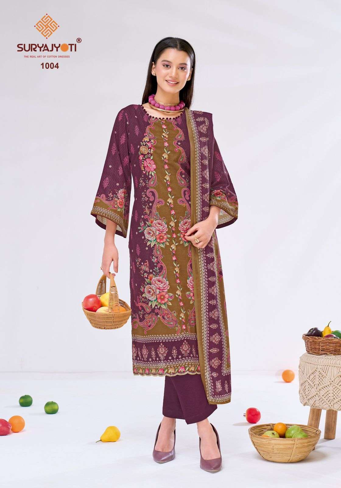 Suryajyoti Zakirah Vol 1 Cambric Cotton Dress Material - Amrah Wholesale