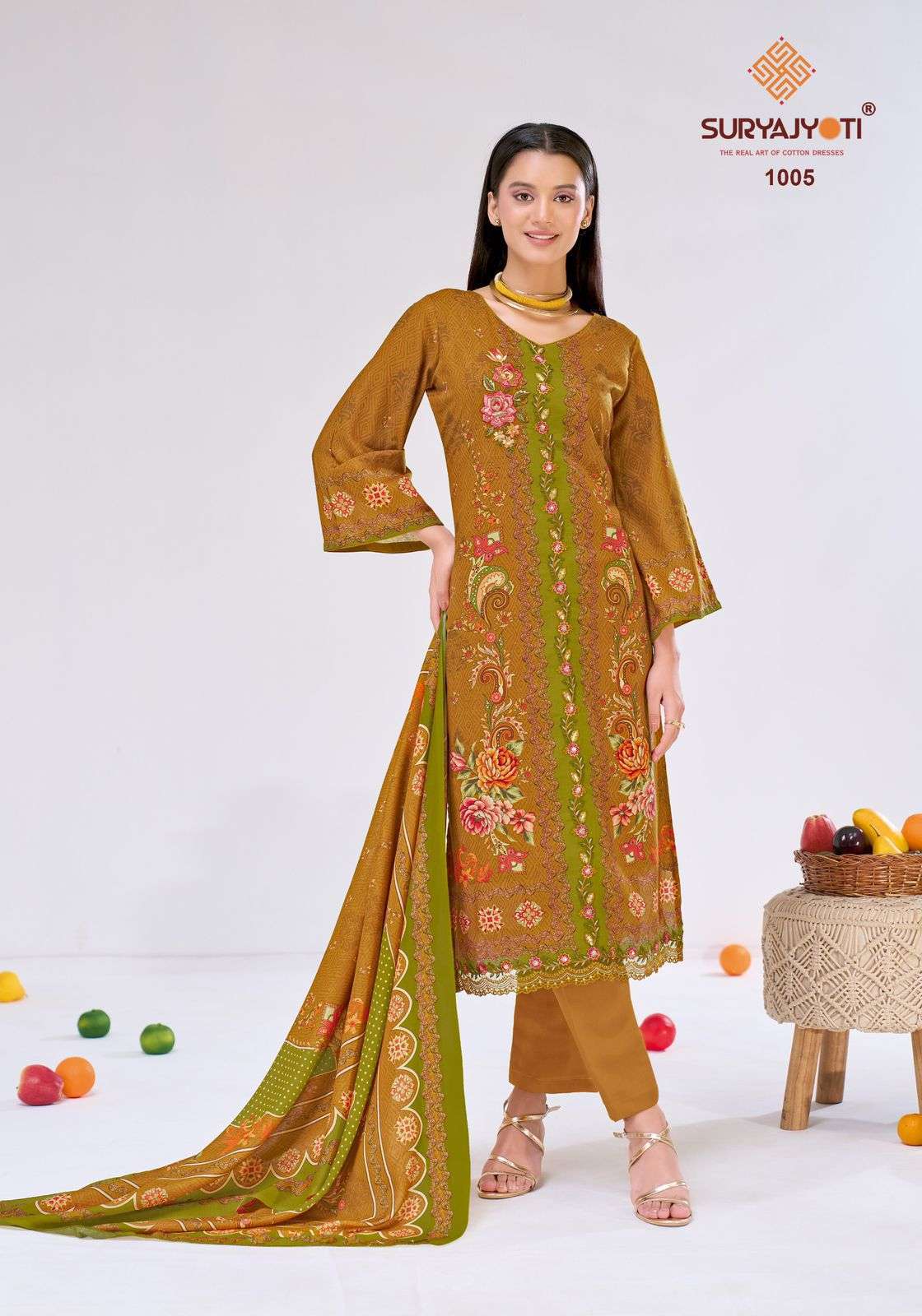 Suryajyoti Zakirah Vol 1 Cambric Cotton Dress Material - Amrah Wholesale
