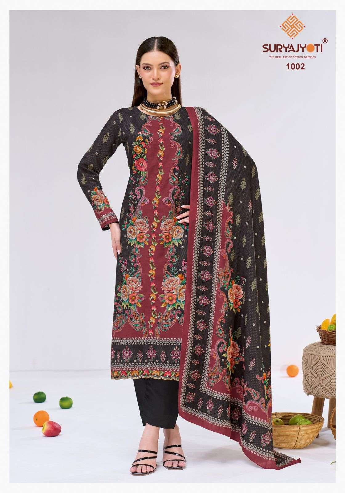 Suryajyoti Zakirah Vol 1 Cambric Cotton Dress Material - Amrah Wholesale