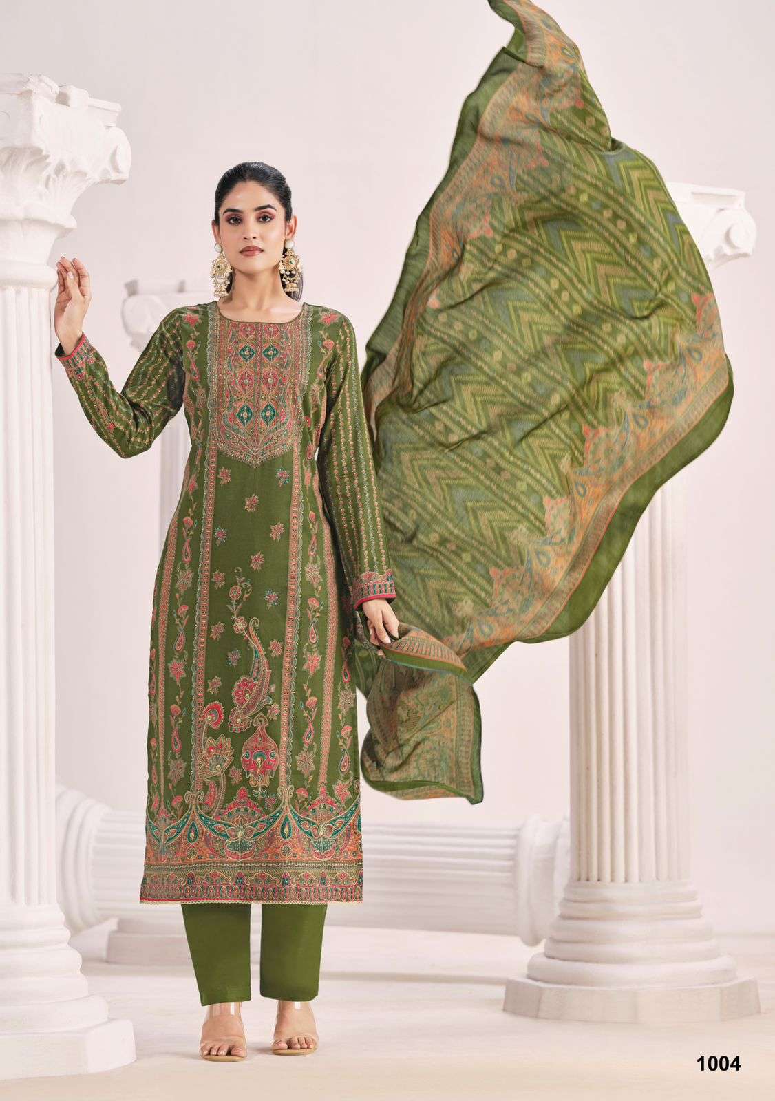 Suryajyoti Zarina Vol 1 Satin Dress Material Wholesale Surat India - Amrah Wholesale