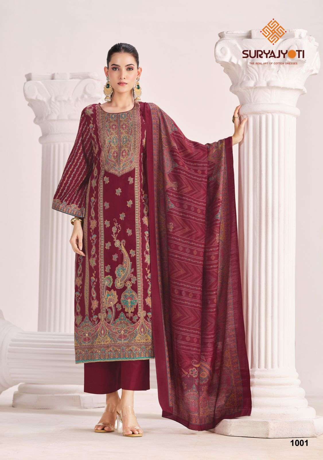 Suryajyoti Zarina Vol 1 Satin Dress Material Wholesale Surat India - Amrah Wholesale