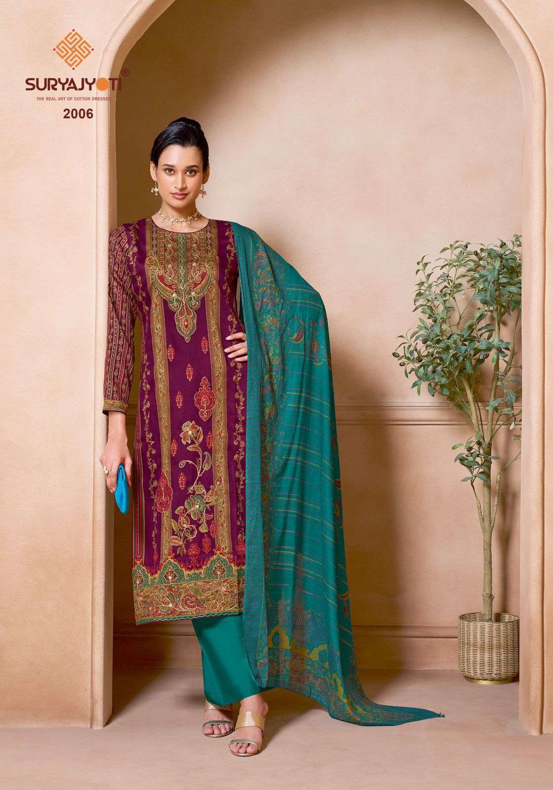 SURYAJYOTI ZARINA VOL-2 Jam Satin Fancy Salwar Suit Dress Material