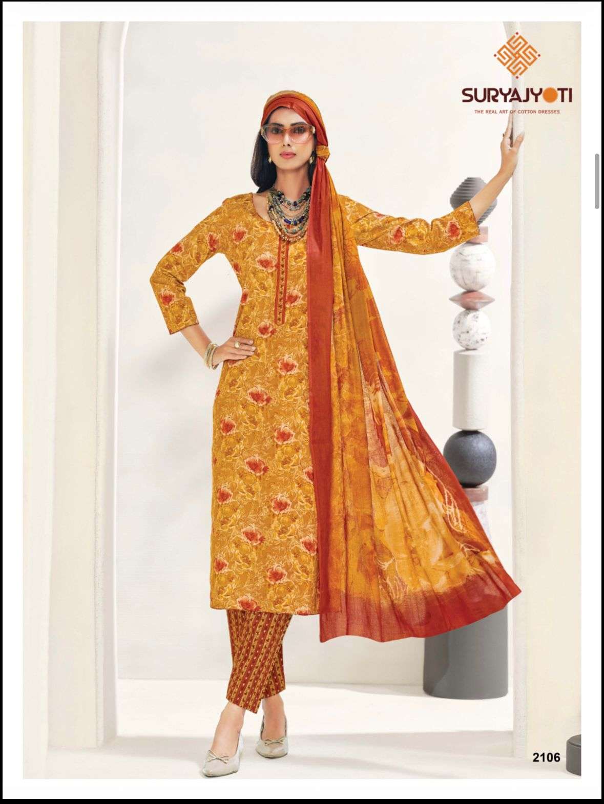 Suryajyoti Zion Cotton Vol 21 Pure Cotton Dress Material