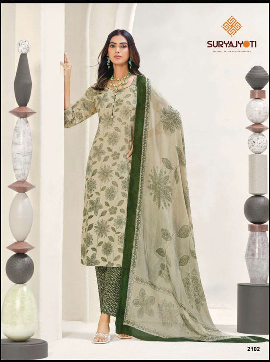 Suryajyoti Zion Cotton Vol 21 Pure Cotton Dress Material