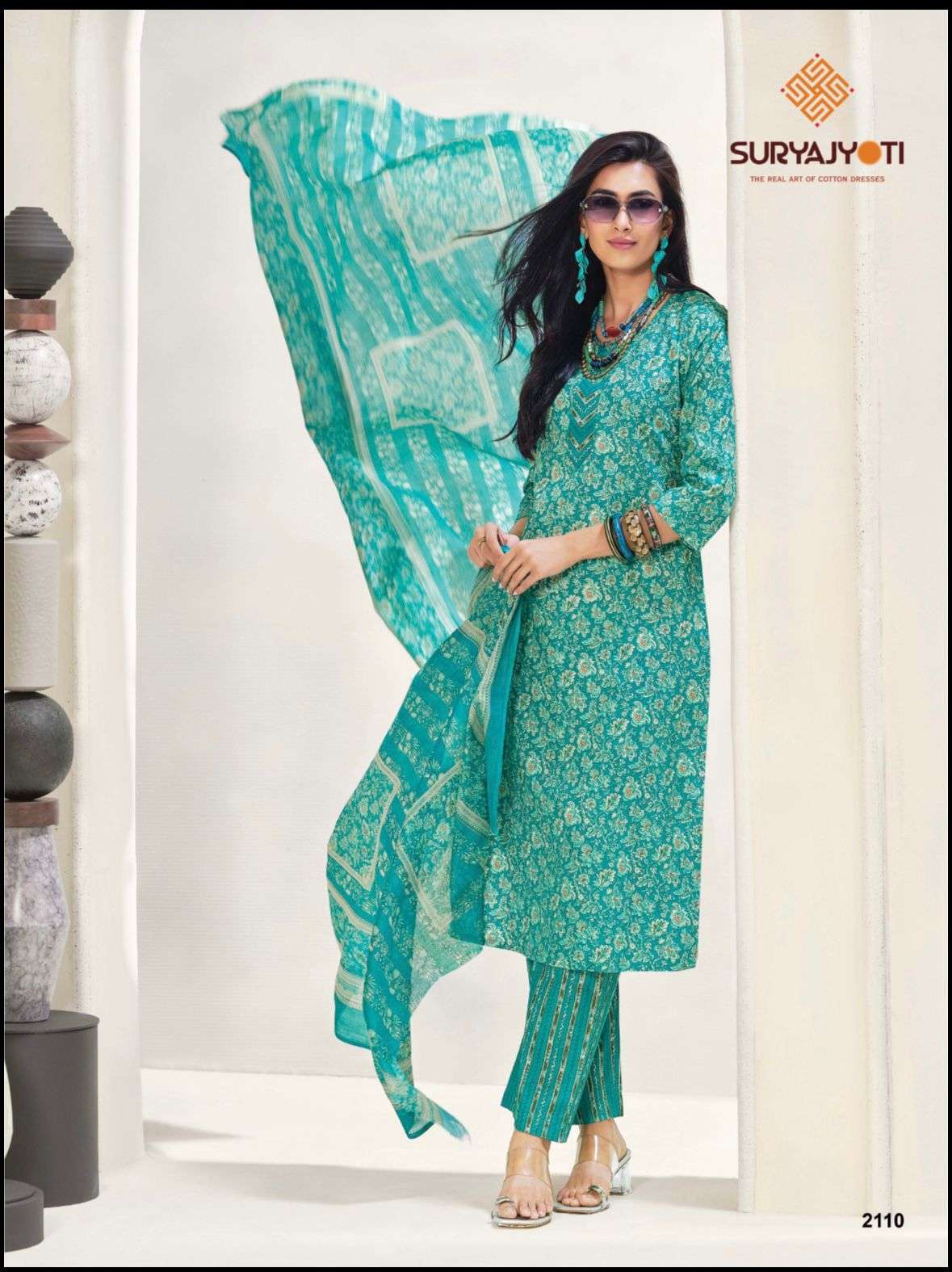 Suryajyoti Zion Cotton Vol 21 Pure Cotton Dress Material