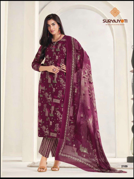 Suryajyoti Zion Cotton Vol 21 Pure Cotton Dress Material