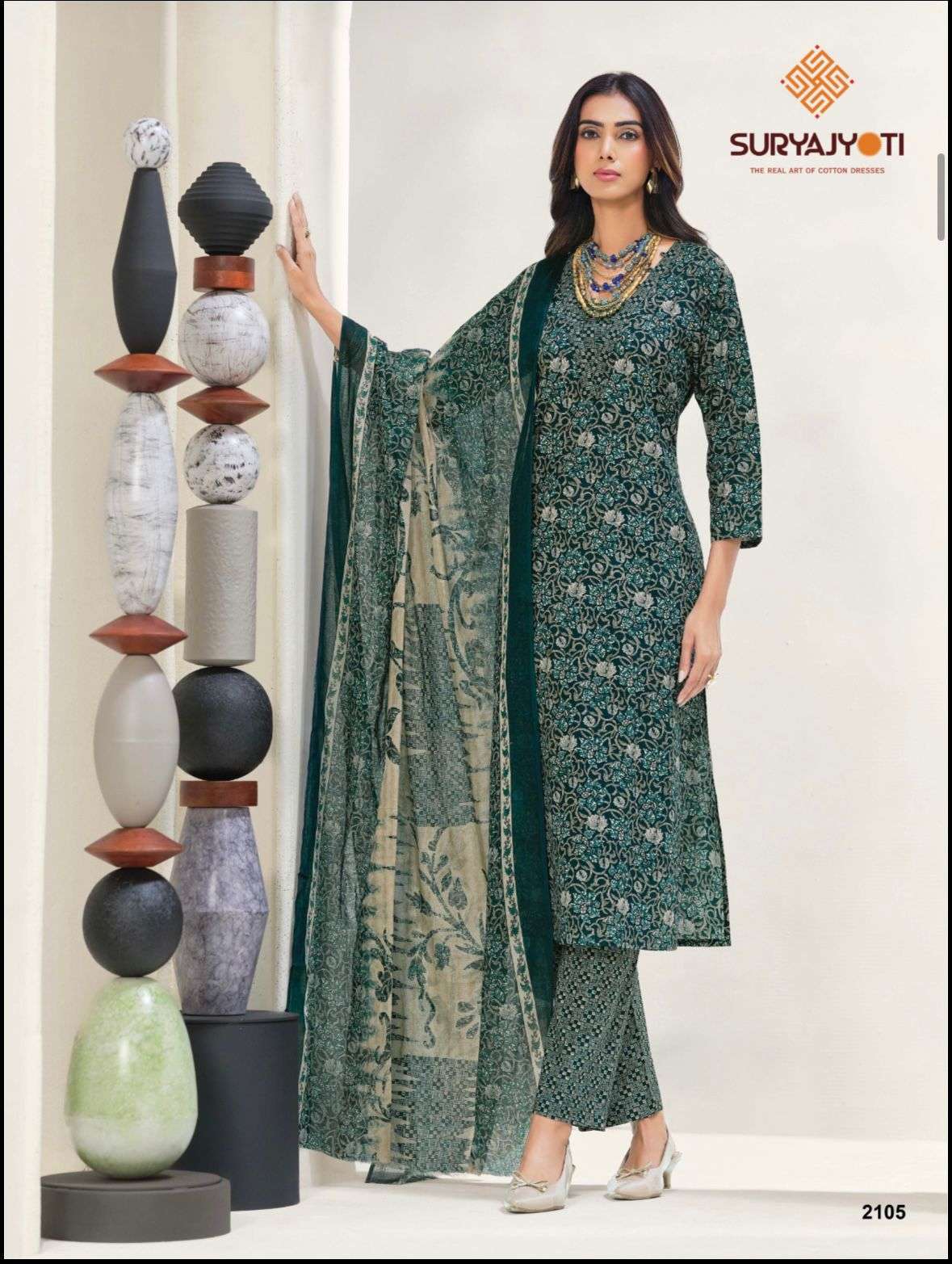 Suryajyoti Zion Cotton Vol 21 Pure Cotton Dress Material