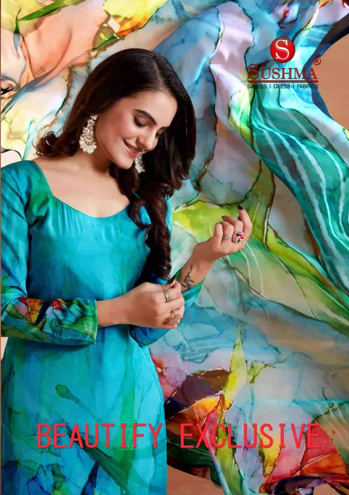 Sushma Beautify Exclusive Digital Printed Crape Dress Material - Amrah Wholesale