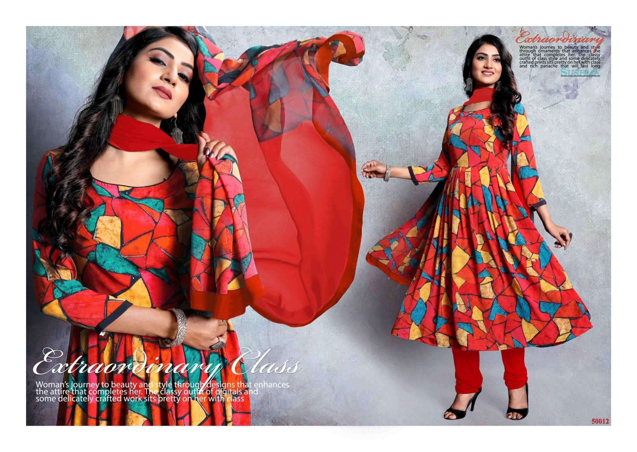 Sushma Beautify Exclusive Digital Printed Crape Dress Material - Amrah Wholesale