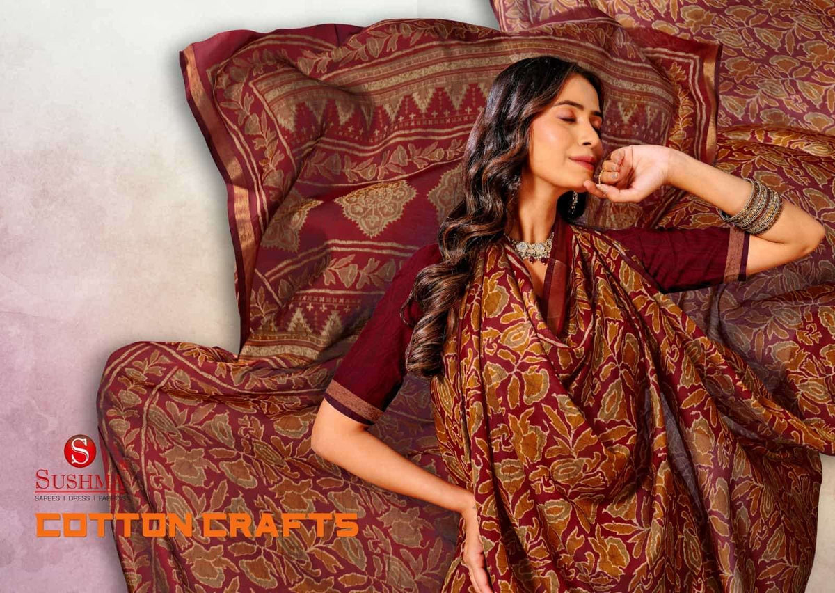Sushma Cotton Crafts Printed Cotton Saree Collection