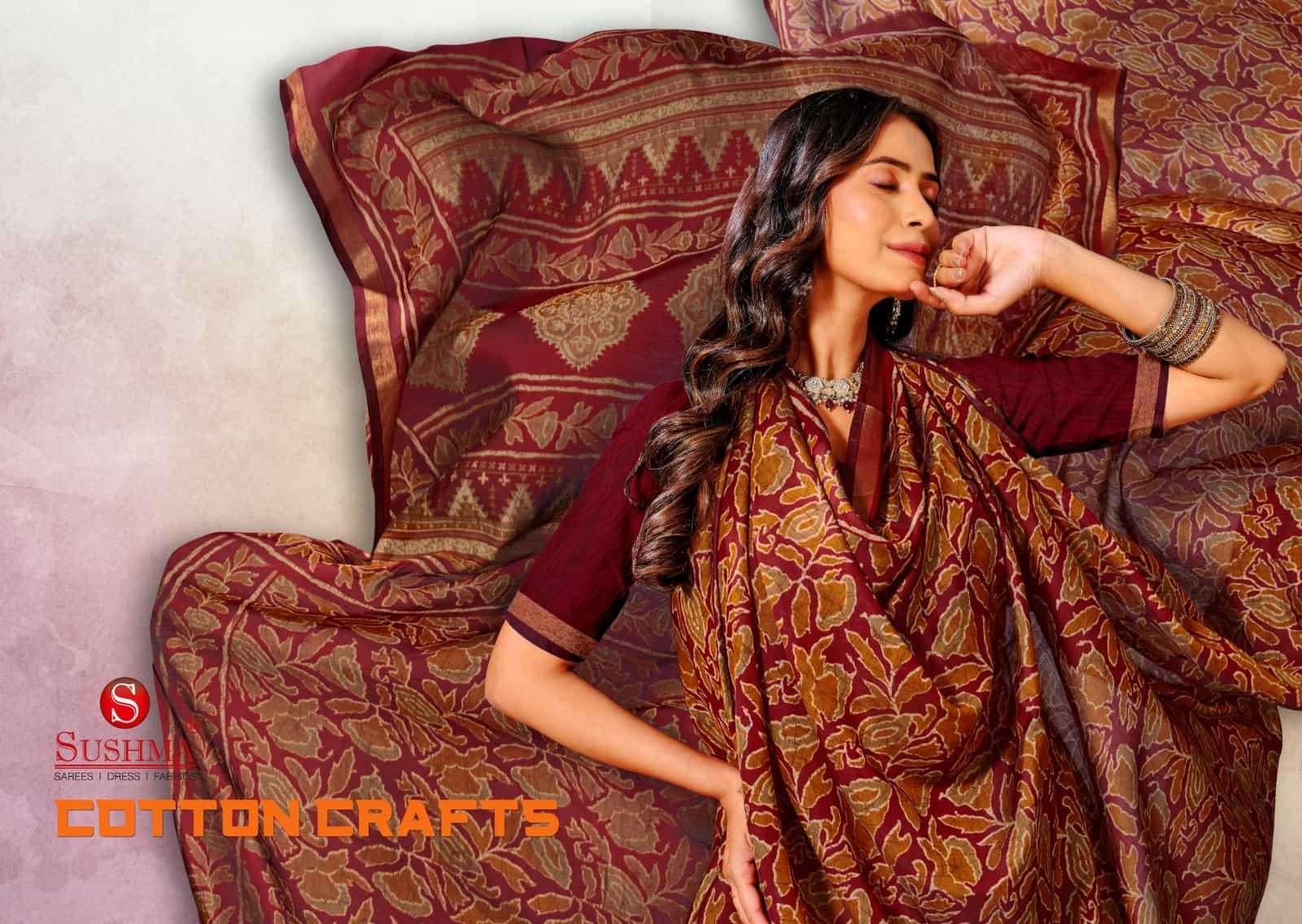 Sushma Cotton Crafts Printed Cotton Saree Collection
