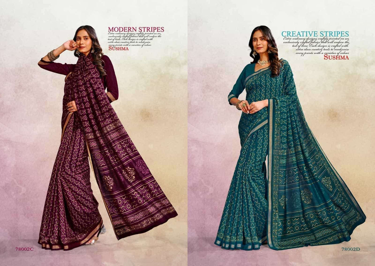 Sushma Cotton Crafts Printed Cotton Saree Collection