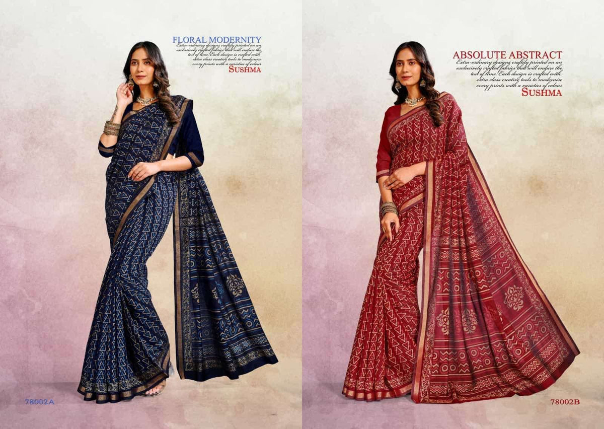Sushma Cotton Crafts Printed Cotton Saree Collection