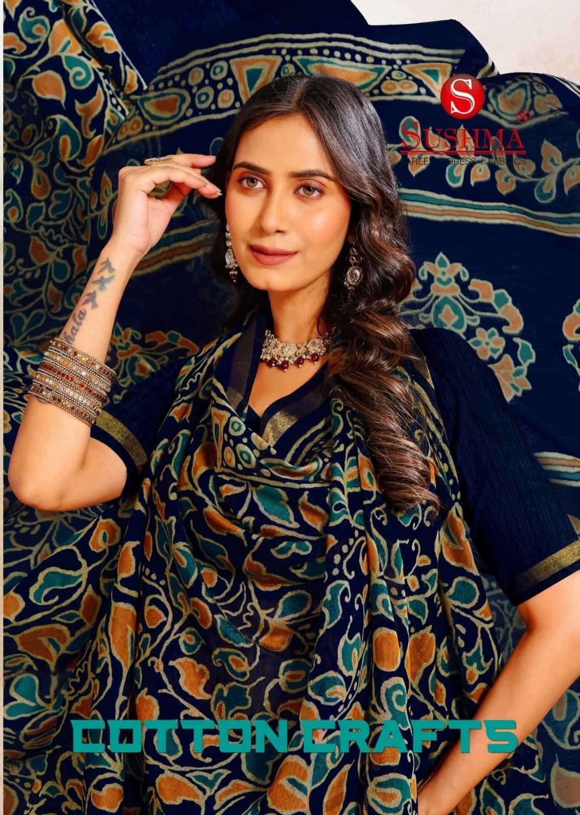 Sushma Cotton Crafts Printed Cotton Saree Collection
