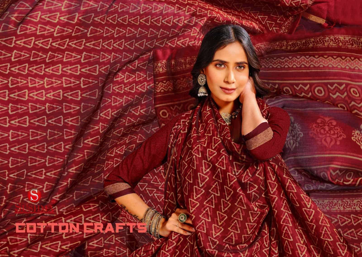 Sushma Cotton Crafts Printed Cotton Saree Collection