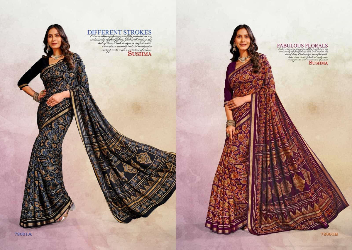 Sushma Cotton Crafts Printed Cotton Saree Collection