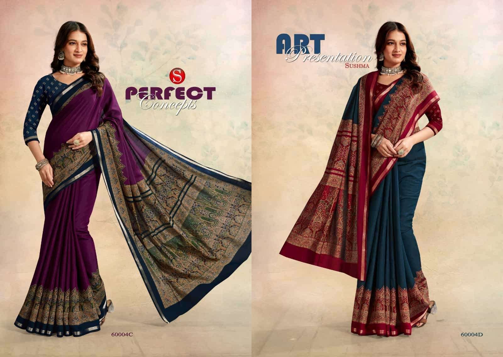Sushma Cotton Styles Printed Cotton Saree - Amrah Wholesale