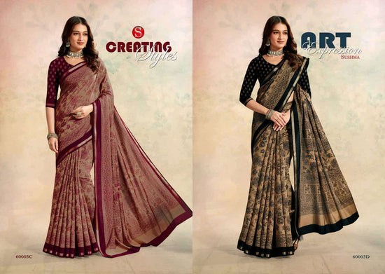 Sushma Cotton Styles Printed Cotton Saree - Amrah Wholesale