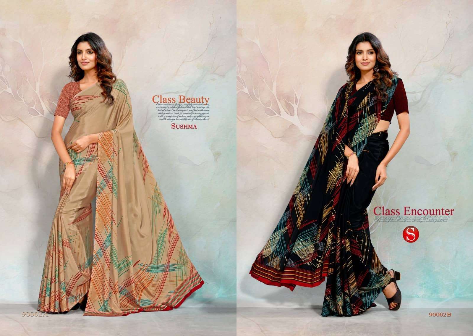 Sushma Crape Culture Classico Crape Daily Wear Saree Collection
