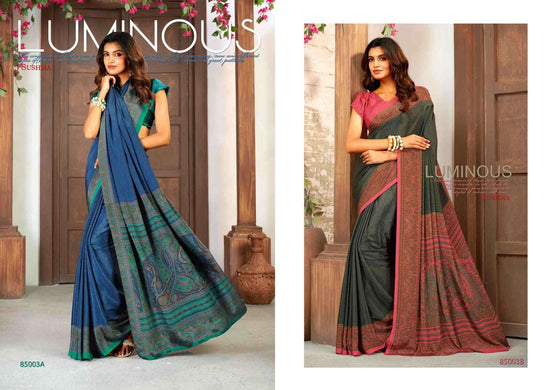 Sushma Credible Printed Crepe Saree Collection - Amrah Wholesale