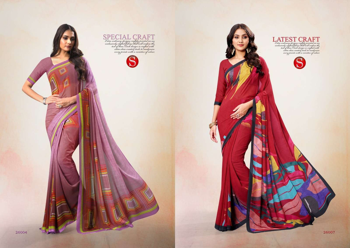 Sushma Dazzle Classics Digital Saree Wholesale Collection