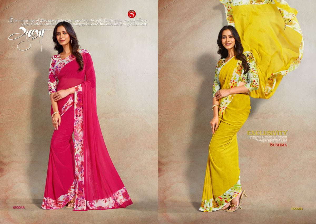 Sushma Dazzle Classics Digital Saree Wholesale Collection - Amrah Wholesale