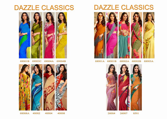 Sushma Dazzle Classics Digital Saree Wholesale Collection - Amrah Wholesale
