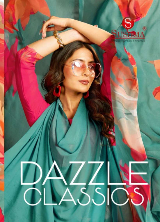 Sushma Dazzle Classics Digital Saree Wholesale Collection - Amrah Wholesale
