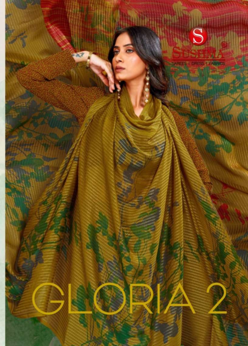Sushma Gloria Vol 2 Georgette Satin Zari Saree Collection - Amrah Wholesale